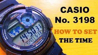 How to set the DIGITAL TIME on the Casio 3198 / 3299 watch - easy stuff :)