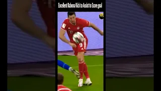 Amazing Lewandowski Rabona assist & Goal #shorts #barca #bayern