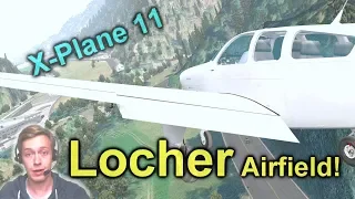 Trying X-Plane 11 Again! Testing Flying Skills at Locher Airfield!