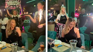 Waitress Spills Round Of Shots On Birthday Girl