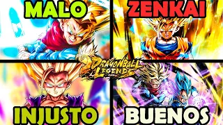 TODOS LOS SAIYAJIN HIBRIDOS De PEOR A MEJOR Dragon Ball Legends