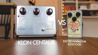 Klon Centaur VS Electro Harmonix Soul Food (comparison)
