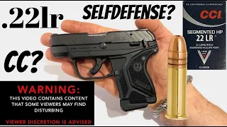 .22 lr FOR SELF DEFENSE?? - MUST WATCH (.22 vs. FRESH side of Beef)