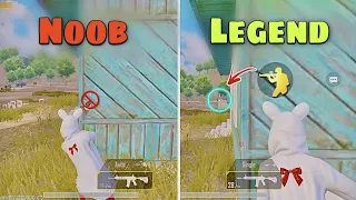 Aim assist OFF/ON? + Invisible Peak 😱 with Aim Features ✅❌| PUBG MOBILE / BGMI (Tips and Tricks)