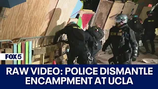 UCLA CAMPUS PROTESTS: Police move in and begin dismantling pro-Palestinian  encampment