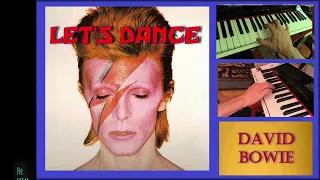 Let's Dance - David Bowie - Instrumental with lyrics  [subtitles] HQ