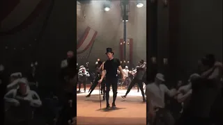 Zac Efron On Set Of The Greatest Showman “Greatest Show Rehearsals”