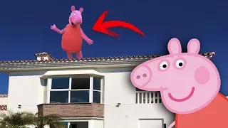 PEPPA PIG ENTRA POR LA CHIMENEA DE MI CASA🏡!! *💜 Pepa la cerdita*