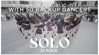 [KPOP IN PUBLIC]  JENNIE - 'SOLO' | DANCE COVER by Cli-max Crew (with 50 backup dancers)