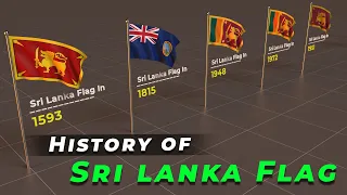 History Timeline of Sri Lanka Flag | Evolution of sri lanka flag | Flags of the world