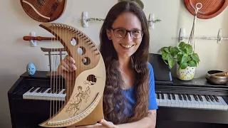 Moon Lyre 19 String Unboxing and Review | Gorgeous Moon Lyre Harp on Amazon Joygood