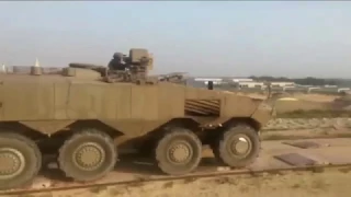Eitan 8x8 Armored Personnel Carrier  at work