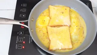 Just Pour Egg On Bread | And The Result Will Be Amazing | One Pan Egg Toast