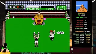 Mike Tyson's Punch-Out - King Hippo 0:37.61 (WR, Tied)