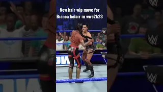 New hair wip move for Bianca belair in wwe2k23