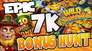 Epic 7K High Stakes Slots Bonus Hunt! 2x Wild Swarms plus lots more Slots | SpinItIn.com