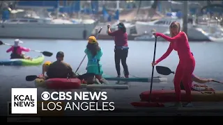 Mothers Beach in Marina Del Rey is ideal for stand-up paddleboarding and kayaking | Let's Go Places