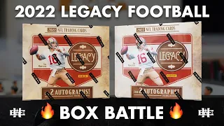 2022 Legacy Football Hobby Box Battle 🔥 | 2022 Panini Legacy Football Hobby Box Review New Product!