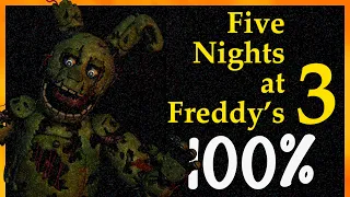 Five Nights at Freddy's 3 -  Full Game Walkthrough (No Commentary)