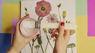 3D Flower Canvas Wall Art - Diy Textured Dry Flower Wall Art