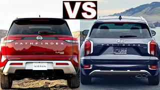 2023 Hyundai Palisade vs 2023 Nissan Pathfinder Visual Comparison, Interior & Exterior