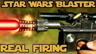 REAL FIRING STAR WARS BLASTER! WORLD RECORD 6 shots in 0.8 seconds with Han Solo's DL-44!