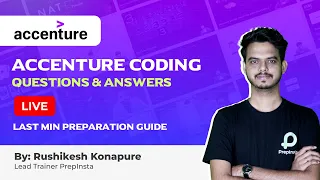 Accenture Coding Questions & Answers | Accenture Last min Preparation