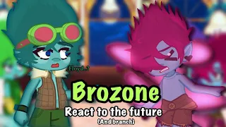 Past Brozone react to future them • #trollsbandtogether #gachalife2