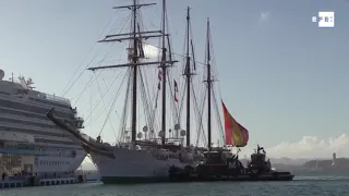 Llegada del Buque-Escuela "Juan Sebastián de Elcano" (Armada Española) a Puerto Rico