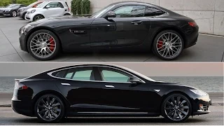 Tesla Model S P85D vs Mercedes AMG GT S