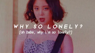 Wonder Girls - why so lonely? (speed song/speed up)