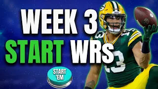 5 MUST START Wide Receivers for Week 3 | 2022 Fantasy Football