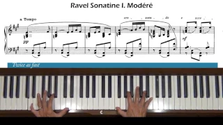 Ravel Sonatine 1st movement Modéré Piano Tutorial