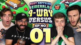 YOU WON'T BELIEVE THIS!! | Pokemon Ruby and Sapphire 4 Way Versus EP01