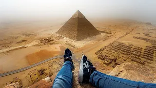 Climbing the Great Pyramid of Giza (146 metres)