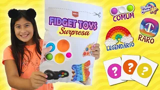 ABRINDO PACOTES SURPRESA DE FIDGET TOYS! (COMUM, RARO E LENDÁRIO)