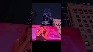 Shakira performs on the TXS Stage in Time Square 3/26/2024