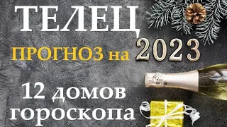 ТЕЛЕЦ ♉ Прогноз на 2023 год👍Таро прогноз гороскоп для Вас 12 домов по 3 темы, в раскладе 12 колод!