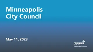 May 11, 2023 Minneapolis City Council