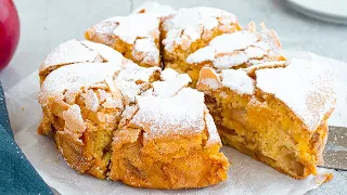 2 apples and 10 minutes for this delicious APPLE CAKE (4 INGREDIENTS)