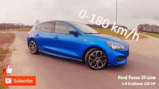 Ford Focus ST-Line 1.0 EcoBoost 125 HP acceleration