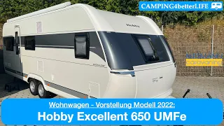 Camping Vorstellung Wohnwagen: Hobby Excellent 650 UMFe - ein "kompakter" Tandemachser