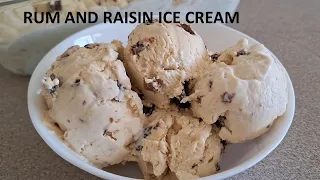 Easy Rum and raisin ice cream | Rum and raisin ice cream recipe | Ice cream recipe