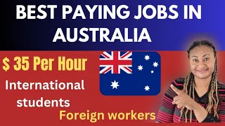 High paying jobs for international student in Australia #studyinaystralia