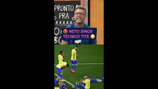 Neto XINGA Tite AO VIVO, após Brasil perder pra Croácia