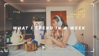 What I spend in a week as a *tech girlie* (vidcon, budgeting tips, shopping)