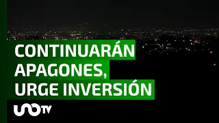 La próxima semana podría haber más apagones, urge inversión para atajar el problema a futuro.