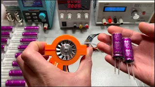 Lithium-Ion Super Capacitor Powered Jet Turbine Fan | 1000 Subscriber Special