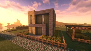 Minecraft Easy Survival Modern House | Full Simple Tutorial