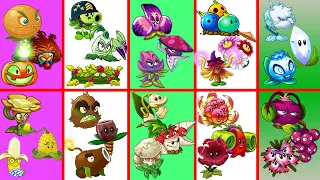 Tournament 10 Team color Plants Max Level - Who Will Win? - PvZ 2 Battlez